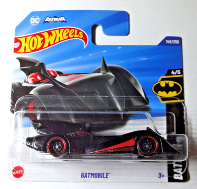 HOT WHEELS BATMOBILE DC BLACK RED 145/250 (1:64) HW BATMAN 4/5 2025