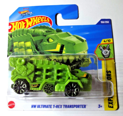 HOT WHEELS ULTIMATE T-REX TRANSPORTER 156/250 GREEN 1:64 HW EXPERIMOTORS 4/10