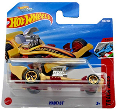 HOT WHEELS TAN MADFAST CHROME BEIGE 170/250 HW TRACK ACES 3/5 1:64