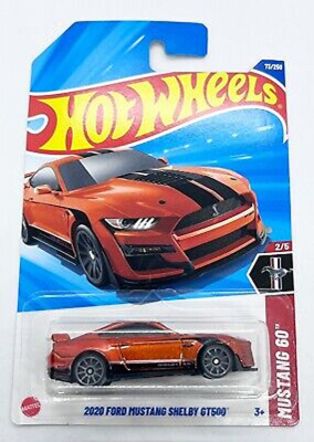 HOT WHEELS MUSTANG 2020 SHELBY GT500 DARK ORANGE  73/250 1:64 HW MUSTANG 60 2/5