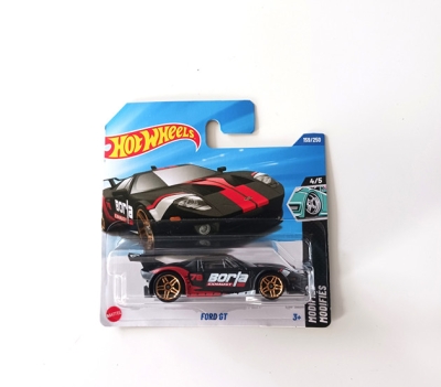 HOT WHEELS FORD GT BLACK BORLA EXHAUST 159/250 HW MODIFIED 4/5 1:64 SHORT CARD 2025