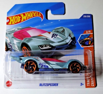 HOT WHEELS BLITZSPEEDER TURQUOISE 78 215/250 HW TRACK CHAMPS 2/5 SHORT CARD 2025