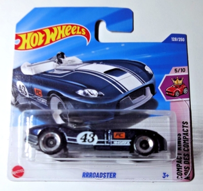 HOT WHEELS RRROADSTER FC 43 METALIC BLUE 1:64 128/250 HW COMPACT KINGS 5/10 SHORT CART 2025