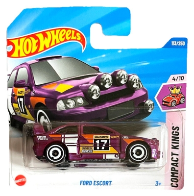 HOT WHEELS FORD ESCORT MK5 17 BILSTEIN 1:64 113/250 HW COMPACT KINGS 4/10 SHORT CART 2025.
