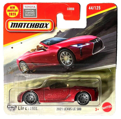 MATCHBOX 2021 LEXUS LC 500 44-125 RACING RED (JBR13) 1:64 METAL 2025