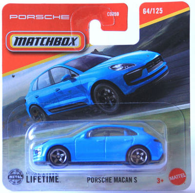 MATCHBOX 64-125 PORSCHE MACAN S SUV STEEL BLUE (1:64) METAL