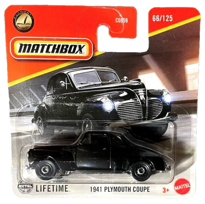 MATCHBOX  66-125 PLYMOUTH 1941 COUPE BLACK (1:64) JBR82