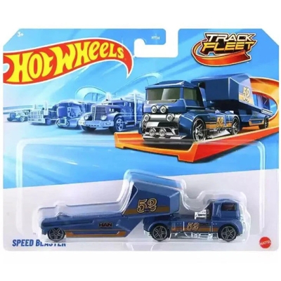 HOT WHEELS TRACK FLEET TRUCK SPEED BLASTER 1:64 HW BLUE 52