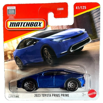 MATCHBOX 2023 TOYOTA PRIUS PRIME BLUE METALIC 41/125 METAL (1:64).