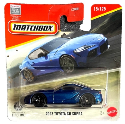 MATCHBOX 2023 TOYOTA GR SUPRA BLUE METALIC 15/125 METAL (1:64)