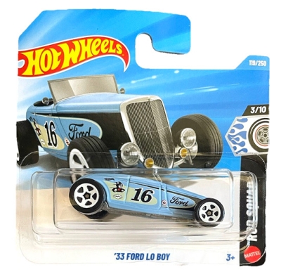 HOT WHEELS '33 FORD LO BOY BABY BLUE 119/250 HW ROD SQUAD 3/10 SHORT CARD 2026