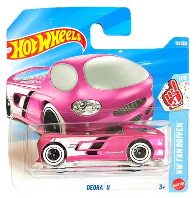 HOT WHEELS DEORA II SURFING PINK METALIC 18/250 HW FAN DRIVEN 1/5 SHORT CARD 2026