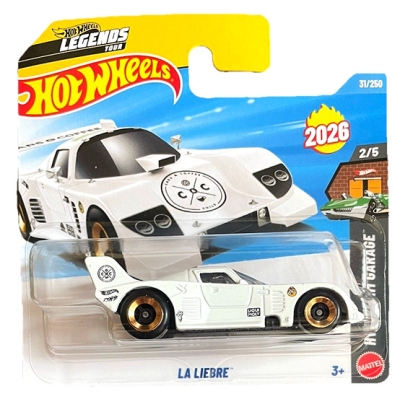 HOT WHEELS LA LIEBRE LEGENDS WHITE GOLD 31/250 HW DREAM GARAGE 2/5 SHORT CARD 2026