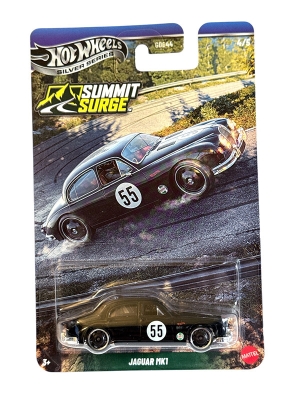 Hot Wheels Jaguar MK1 HW 4/5 1:64 Deep Green Long Card Summit Surge Silver Series Long Card