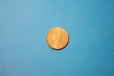Munt van 10 eurocent Nederland 2001 Koningin Beatrix Gebruikt Coin Used