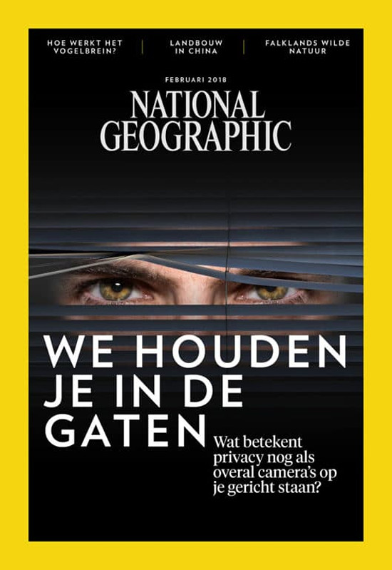 NATIONAL GEOGRAPHIC FEBRUARI 2018 EDITIE 2 TIJDSCHRIFT NEDERLANDS (WE HOUDEN JE IN DE GATEN).  