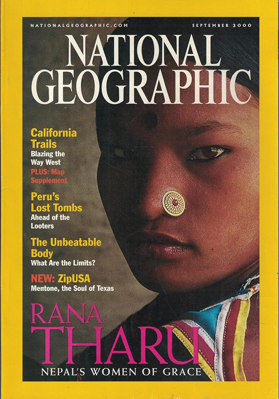 NATIONAL GEOGRAPHIC SEPTEMBER 2000 EDITIE 09 ENGELS TIJDSCHRIFT (NEPAL'S WOMAN OF GRACE).