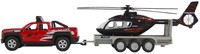 Terreinwagen met trailer en helicopter Kids Globe (520249)