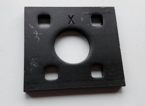 Towball plate 90x80x8 mm (THD50684)